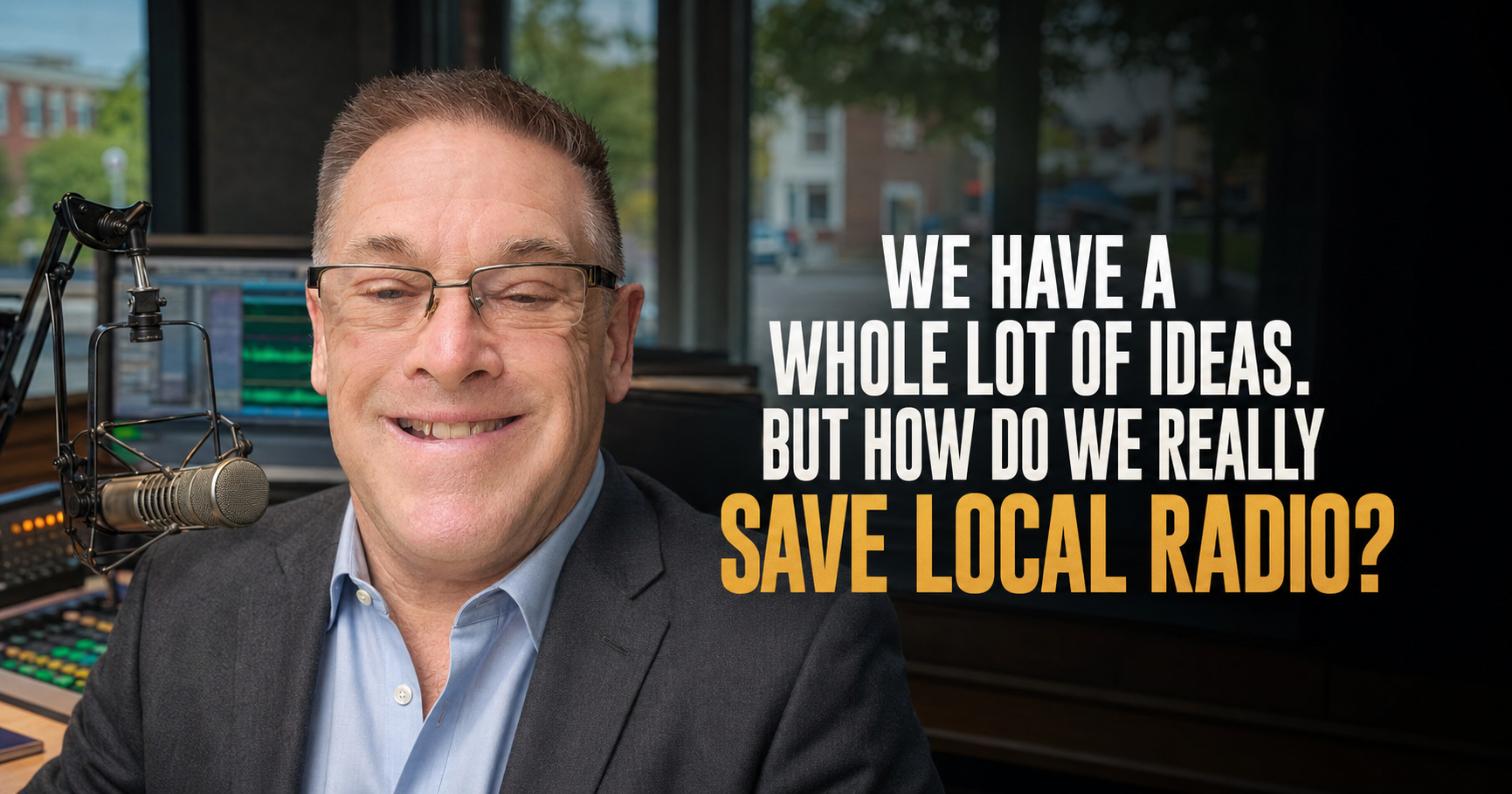WE HAVE A WHOLE LOT OF IDEAS. BUT HOW DO WE REALLY SAVE LOCAL RADIO?