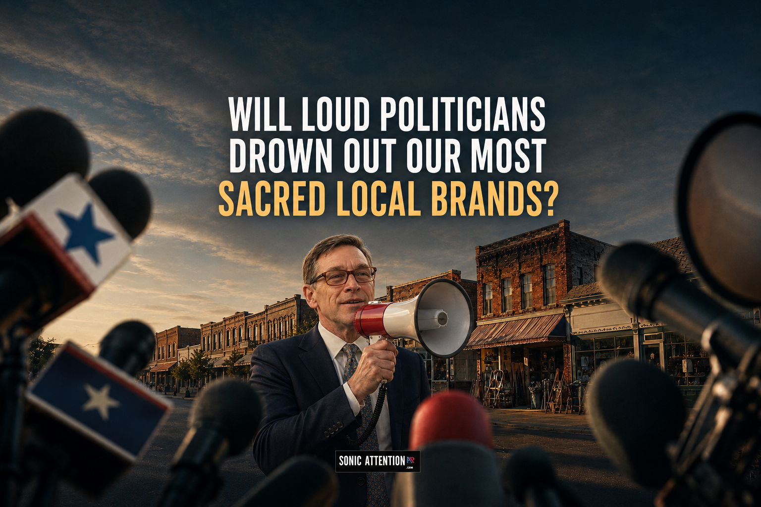 WILL LOUD POLITICIANS DROWN OUT OUR MOST SACRED LOCAL BRANDS?