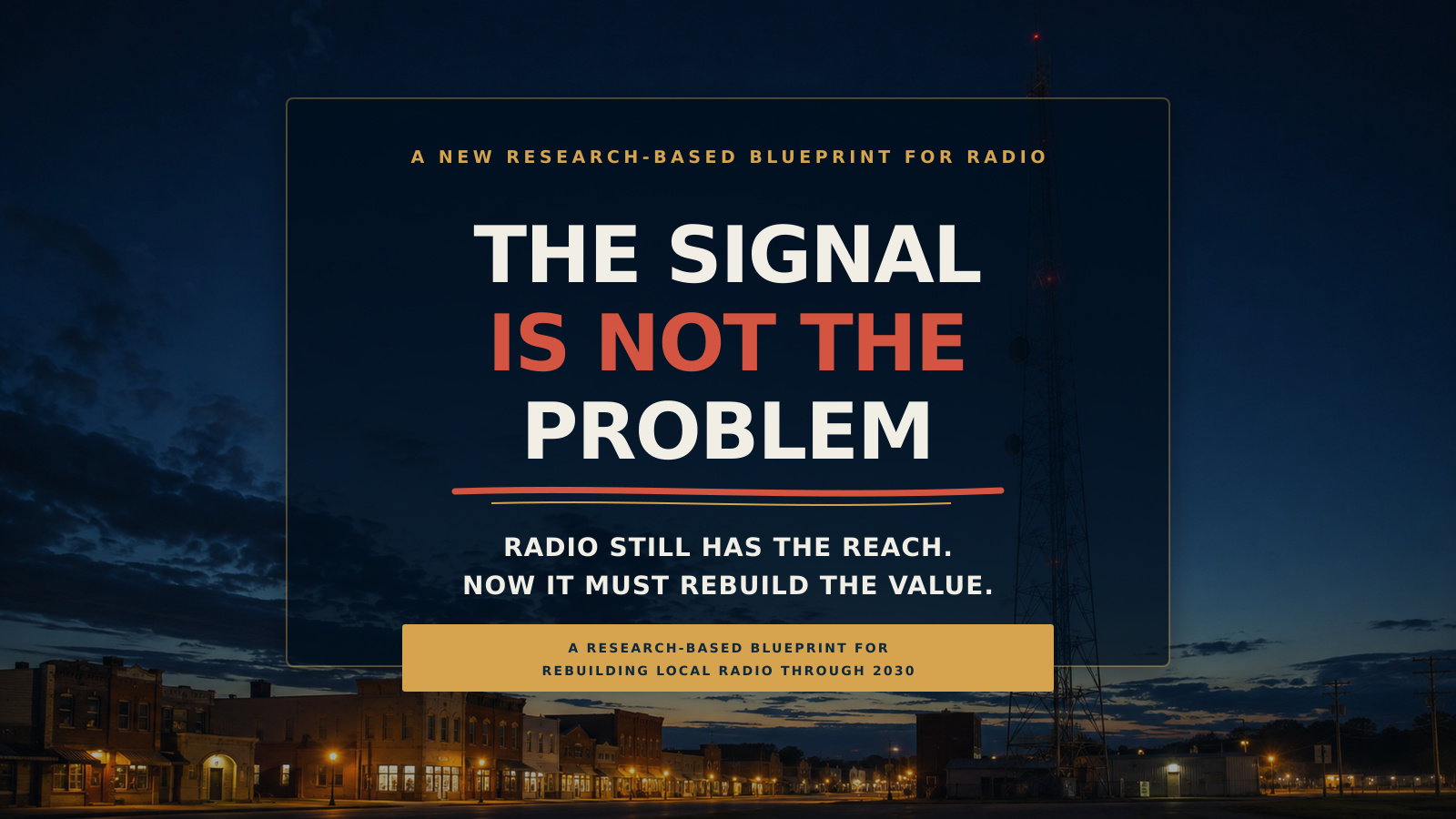 The Signal is NOT the Problem
