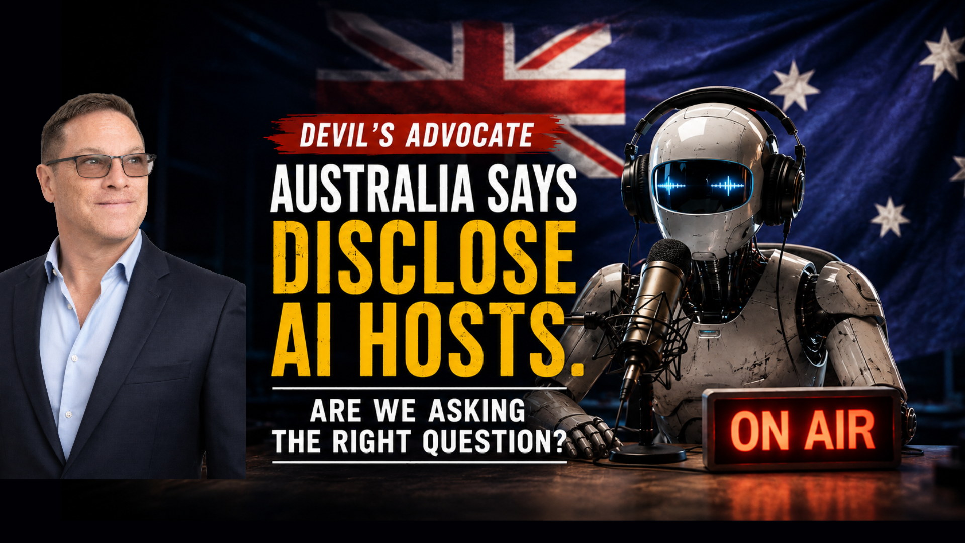 Devil’s Advocate: Australia Says Disclose AI Hosts. But Are We Asking the Right Question?