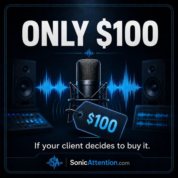 Only $100 if your client decides to buy it — SonicAttention.com
