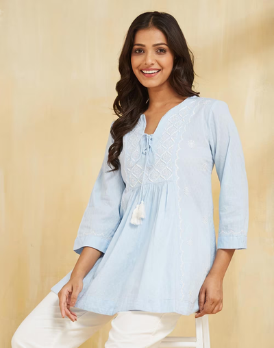 Chikankari Western Dress for Women: Where Craft Meets Modern Charm