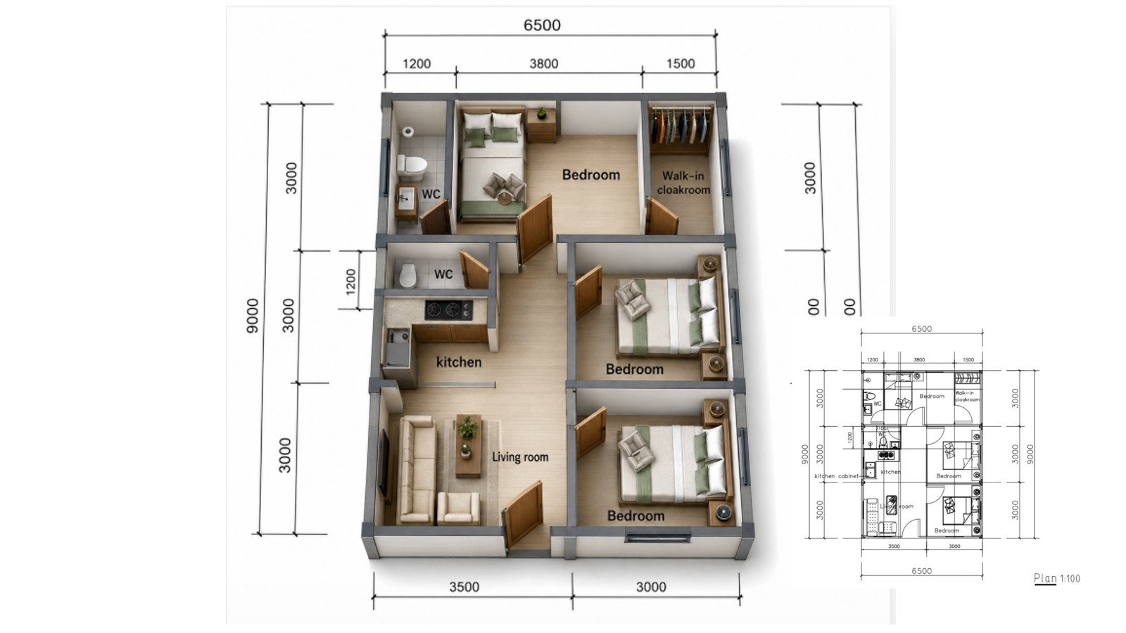 3 bedroom house