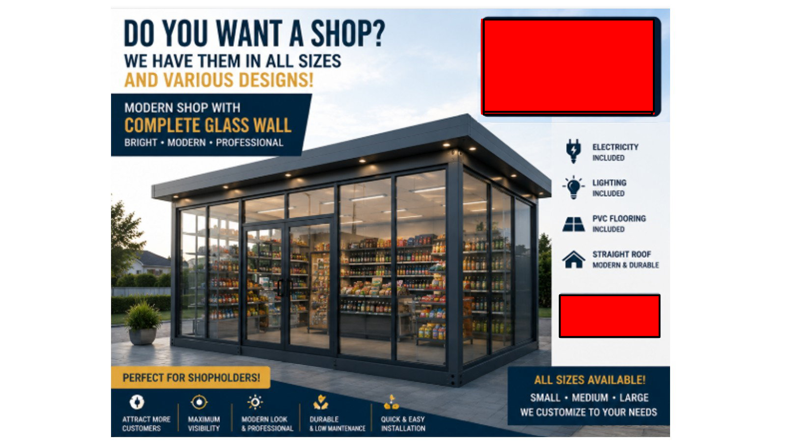 full glass store