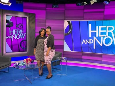 The day Sherneice Gatewood shares her story on Here and Now with Sandra Bookman