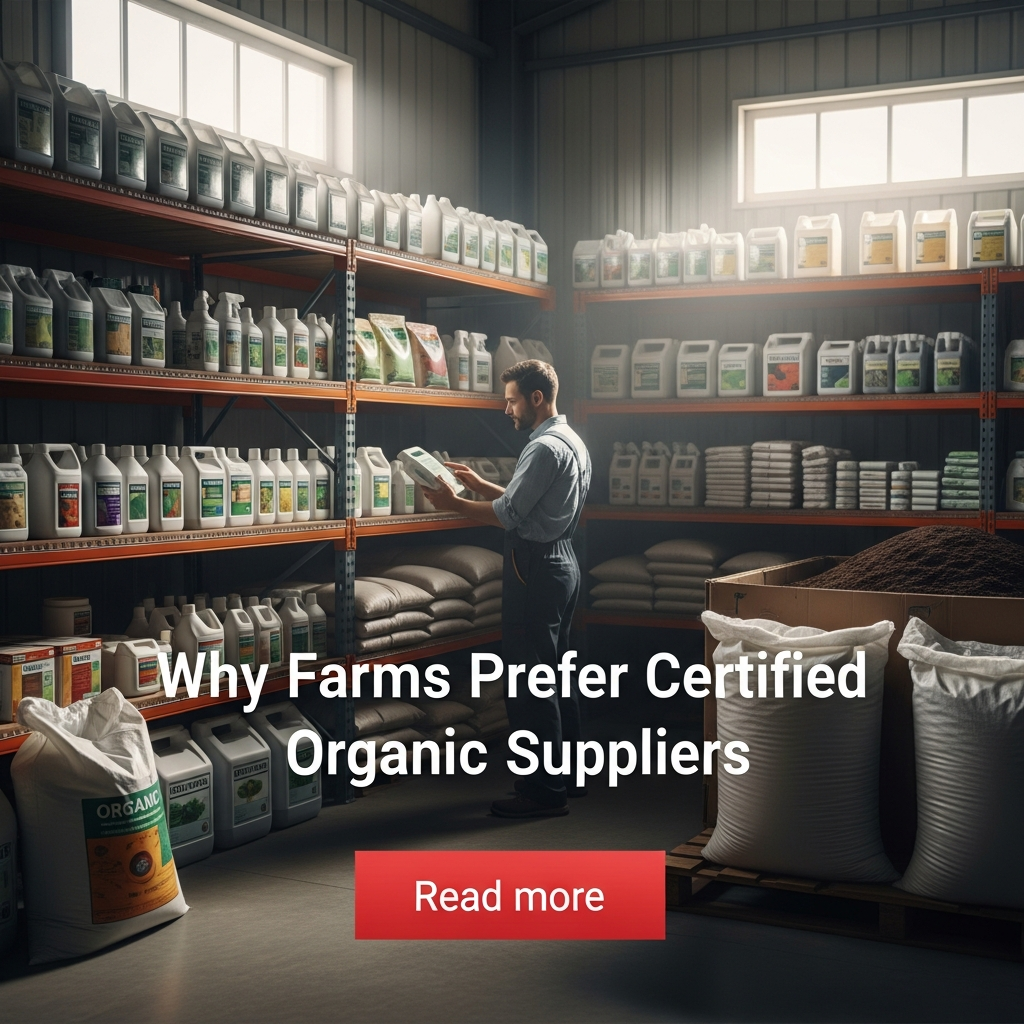 Why Farms Prefer Certified Organic Suppliers