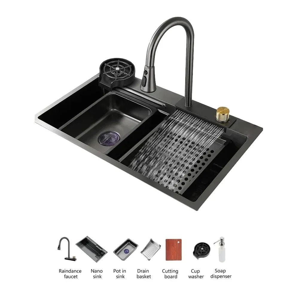Smart Kitchen Sink with Control Knob