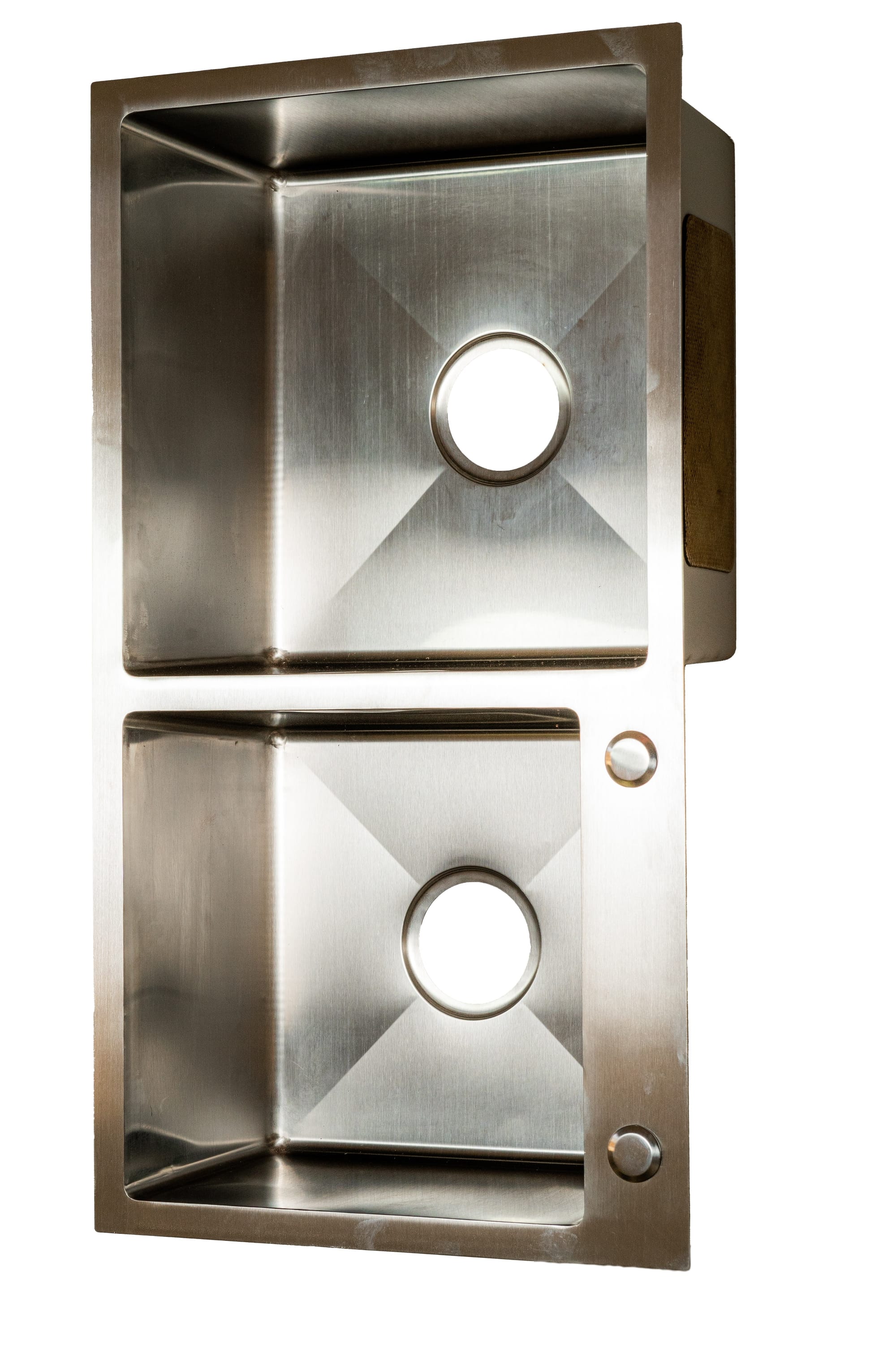 Handmade 2-Bowl Sink 78×43 cm – Nickel Finish