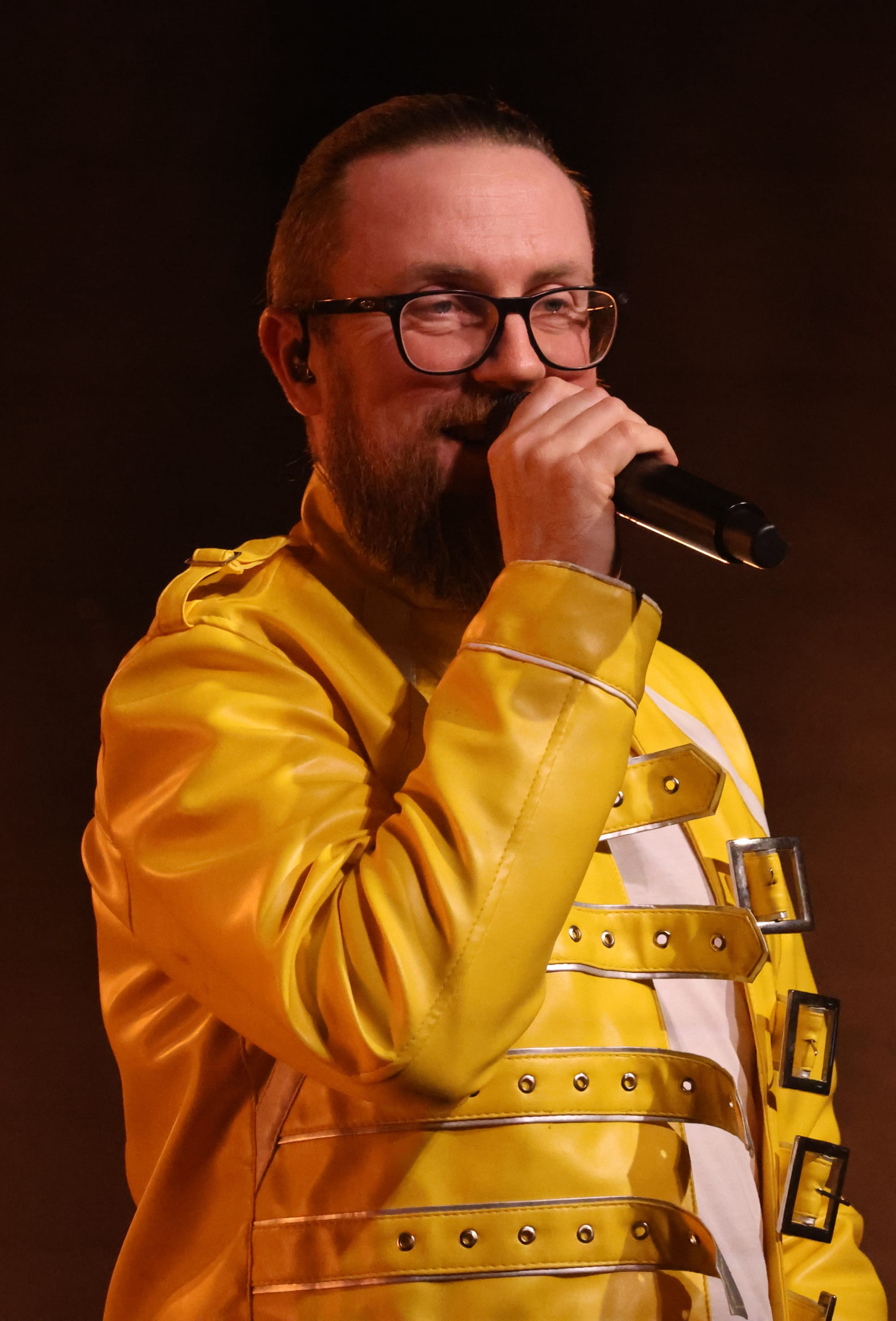 Björn Feuerbach am Mikrofon