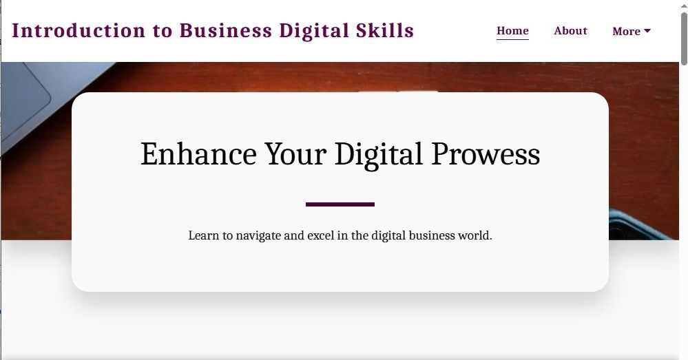 Introduction to Business Digital Skills