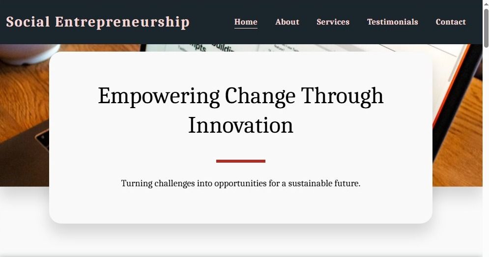 Social Entrepreneurship