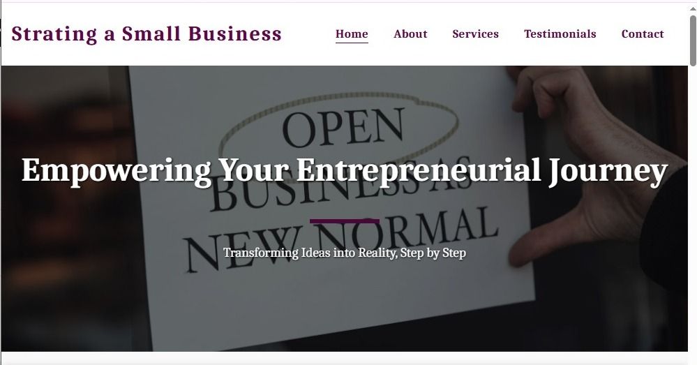 Strating a Small Business