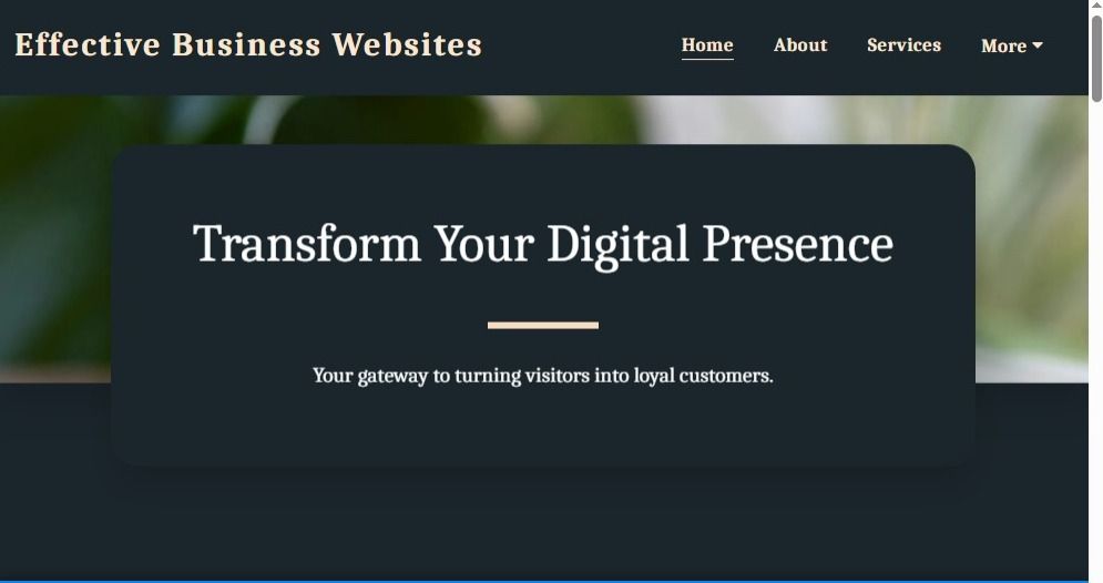 Effective Business Websites