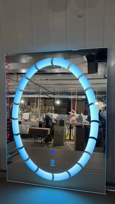 Generic oval shape led wall mirror