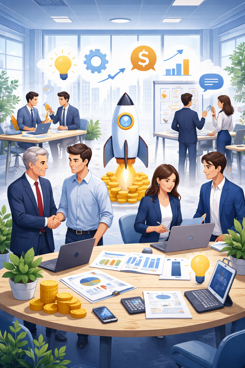 كيف يتم احتضان المشاريع الناشئة من قبل مؤسستنا؟