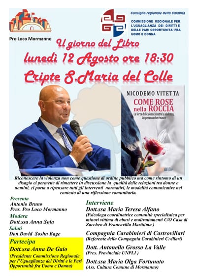 12 AGOSTO "IL GIORNO DEL LIBRO"