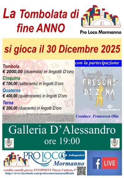 TOMBOLTA DI FINE ANNO