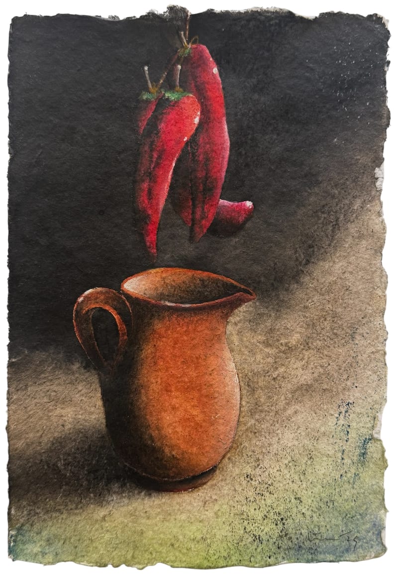 Jarra y pimientos (2024)