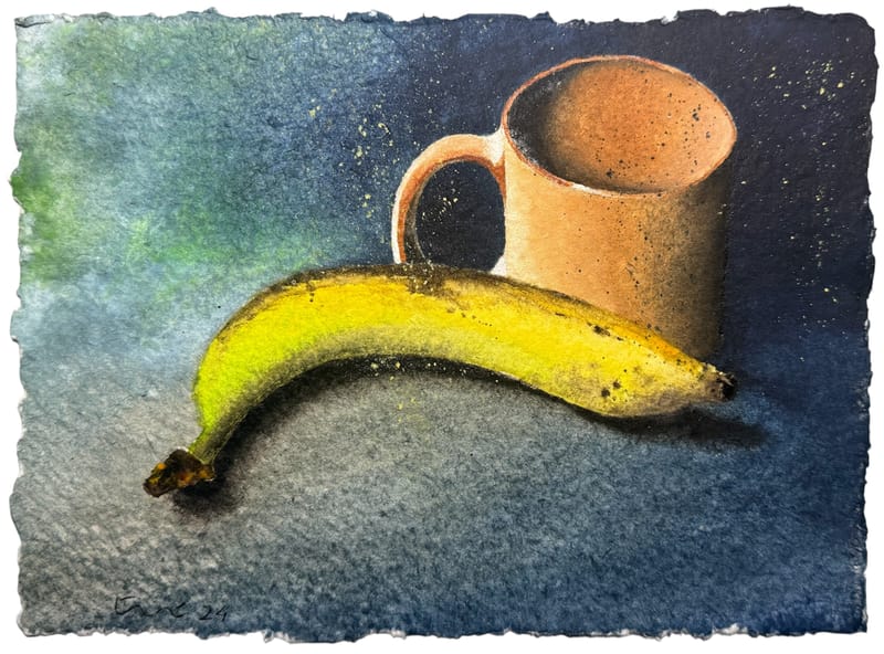 Plátano y taza (2024)