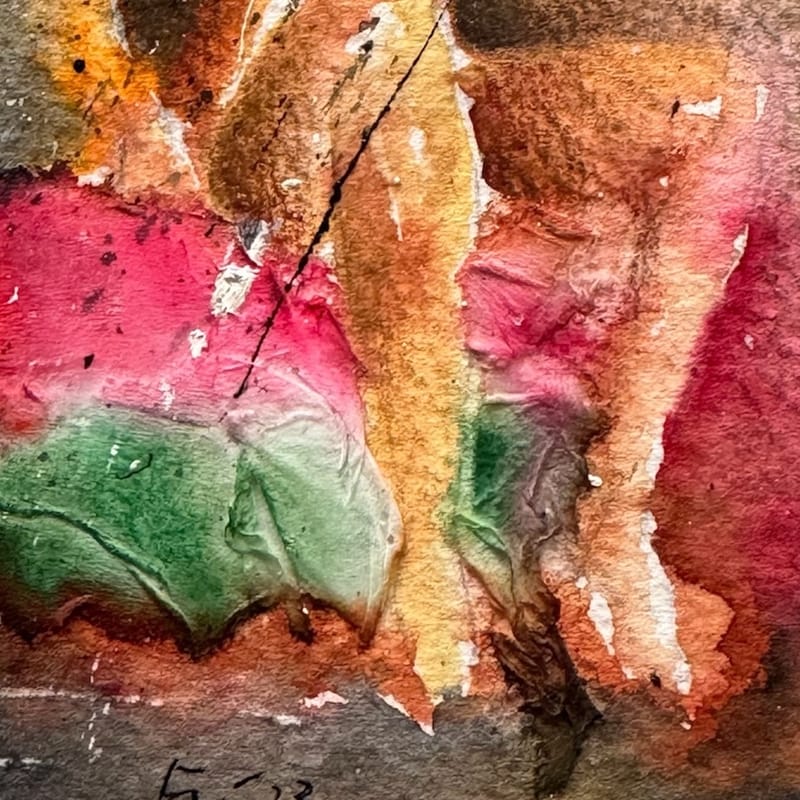 Mujer sentada en la cama (2023)