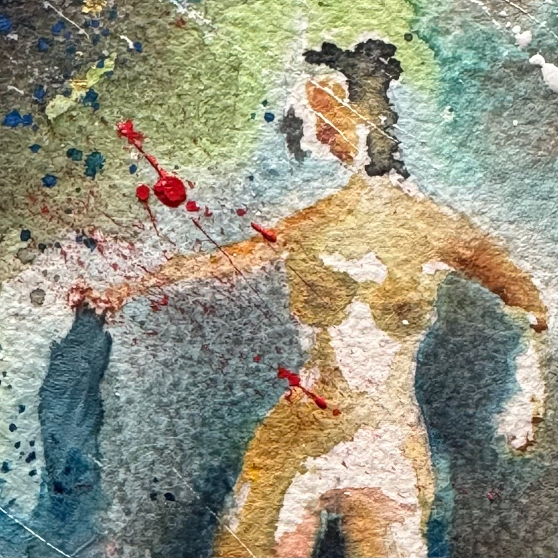 Mujer con toallita (2023)