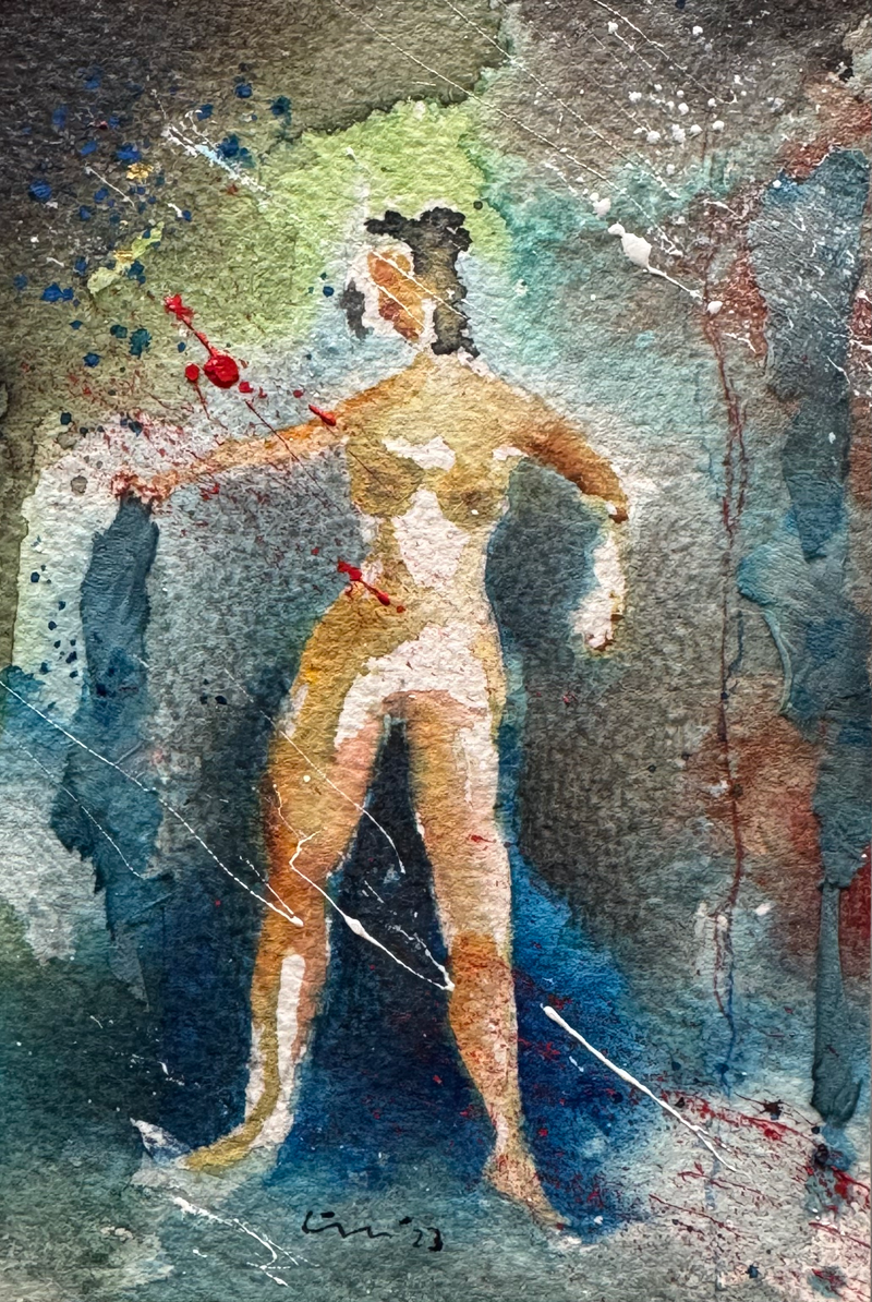 Mujer con toallita (2023)