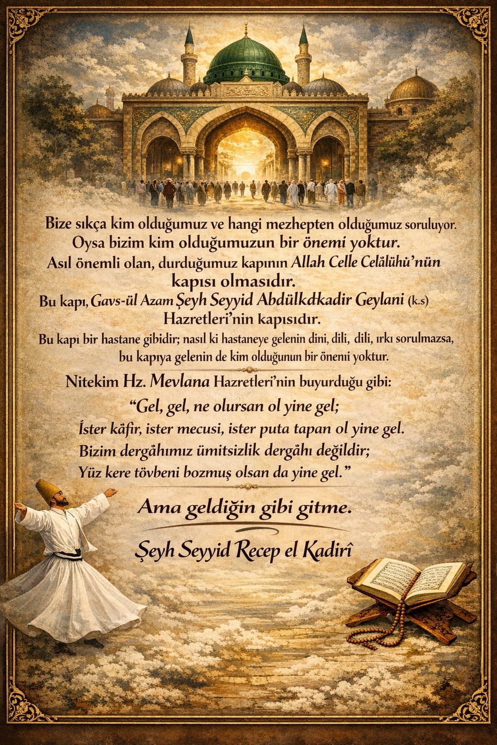 Şeyh Recep El Kadiri Hikmetli Sözler