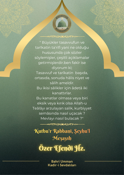 Şeyhlerimizden Nasihatlar ve Özlü Sözler
