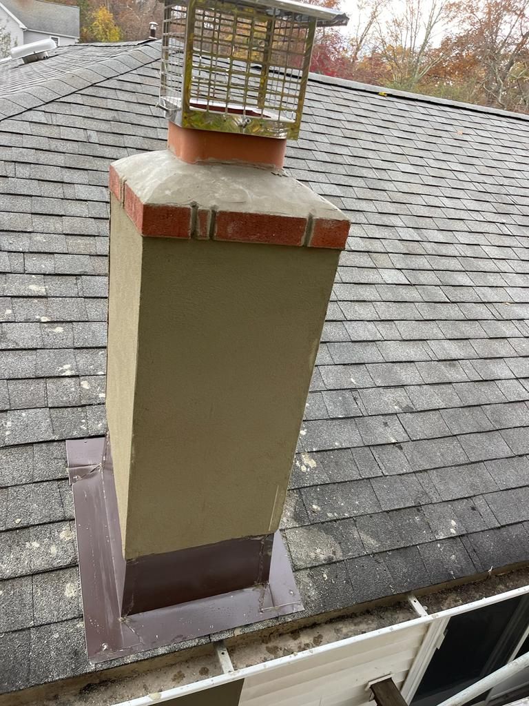 Chimney rebuild and stucco