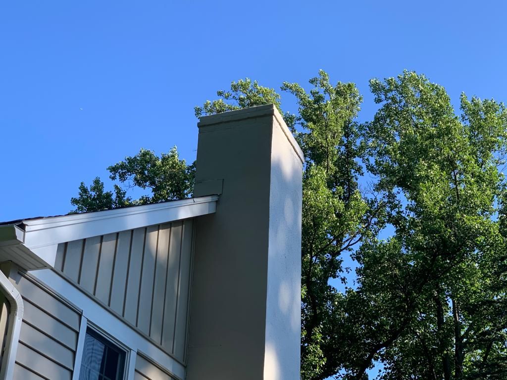Restucco Chimney