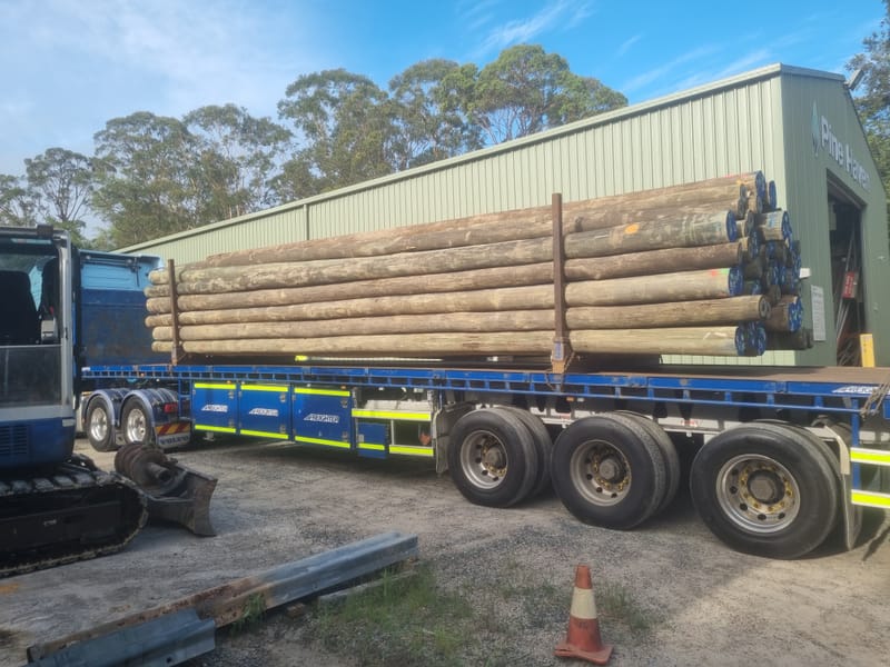 CCA Treated Hard Wood Poles