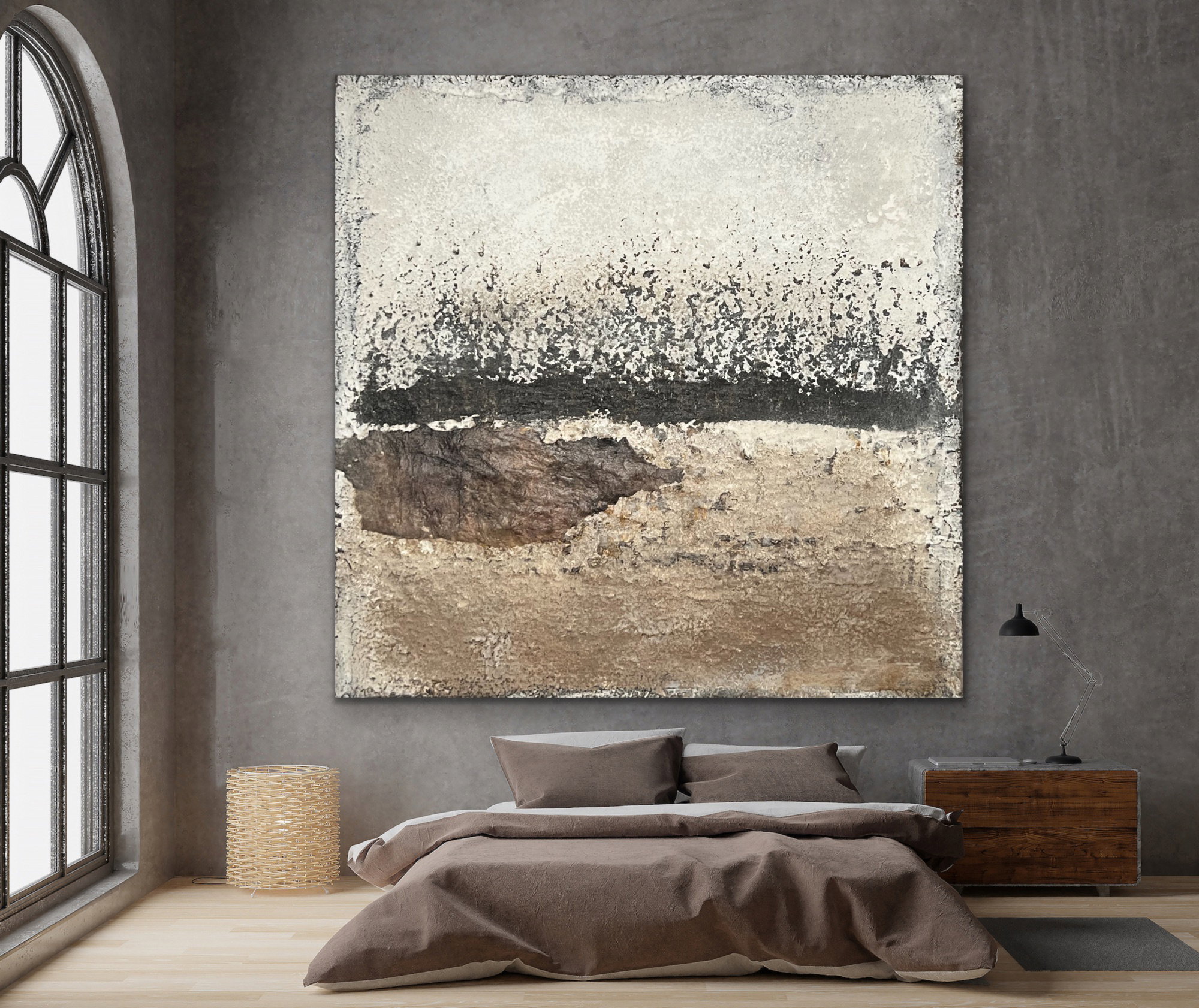 Grått i grått - 30x30 - pris 600,-