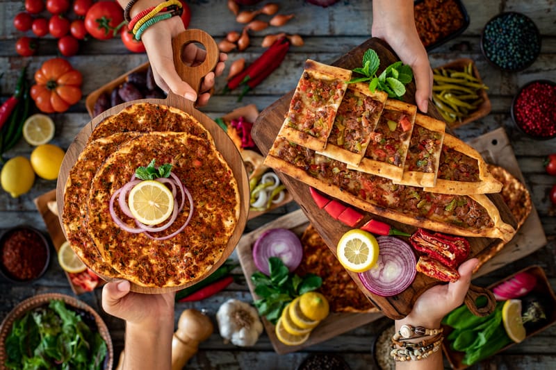 Lahmacun (Kurdish/Turkish Pizza)