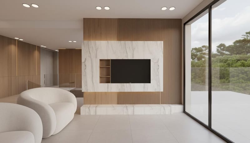 לב הבית - סלון ומטבח 