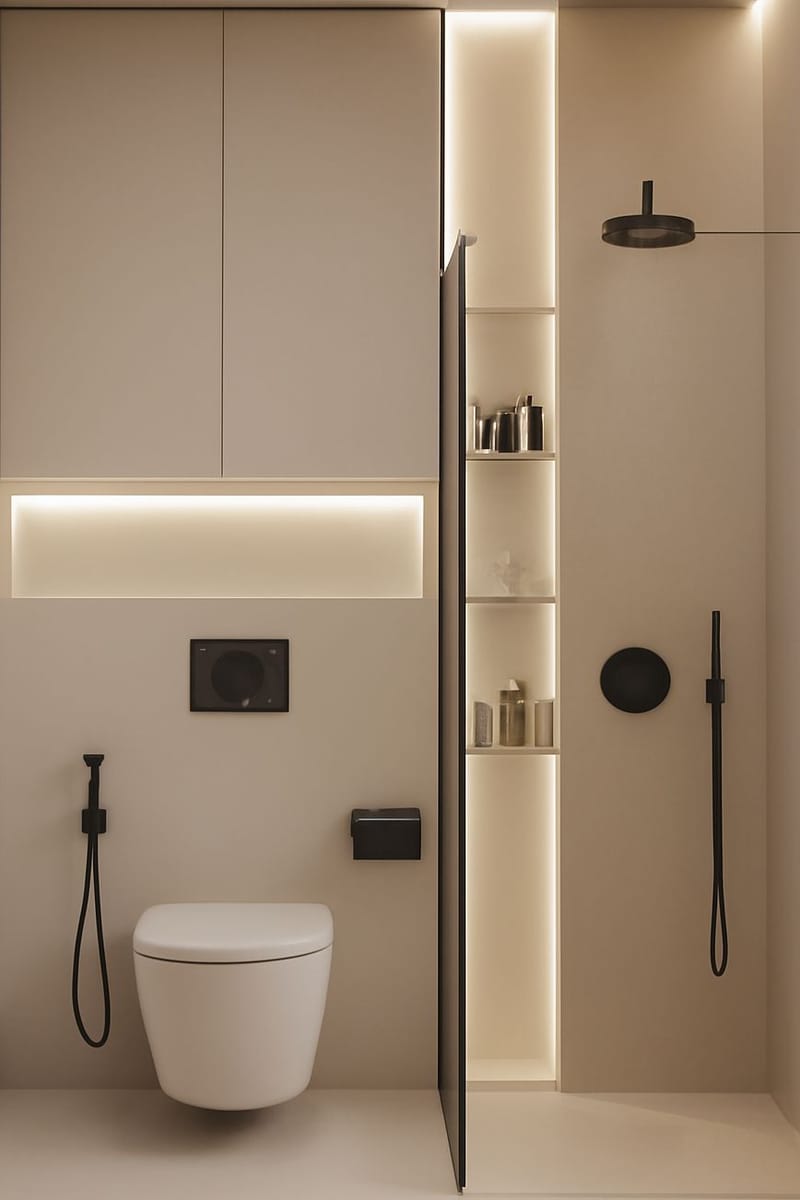 פינה של רוגע -אמבטיה ושירותים