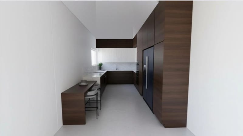 לב הבית - סלון ומטבח 