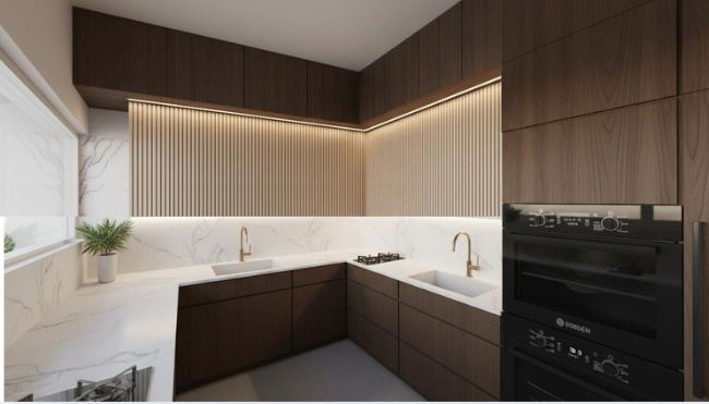 לב הבית - סלון ומטבח 