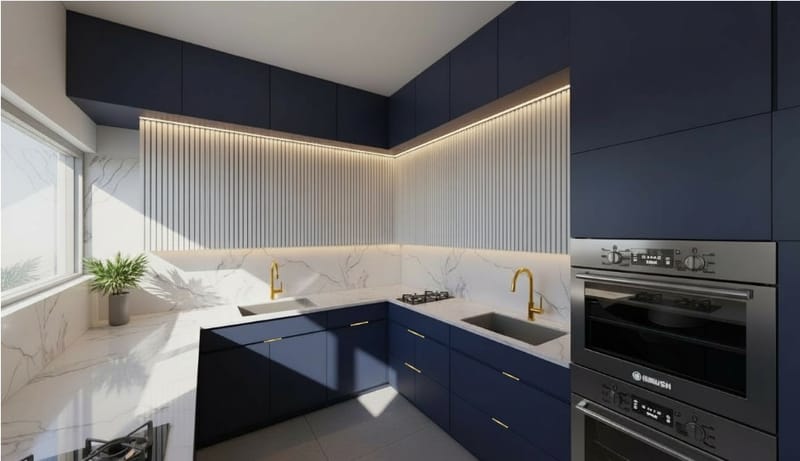 לב הבית - סלון ומטבח 