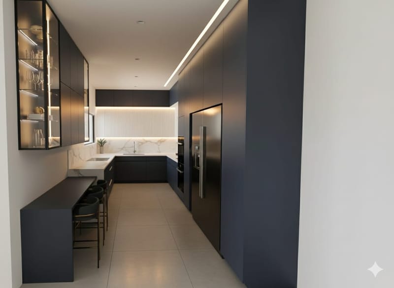 לב הבית - סלון ומטבח 