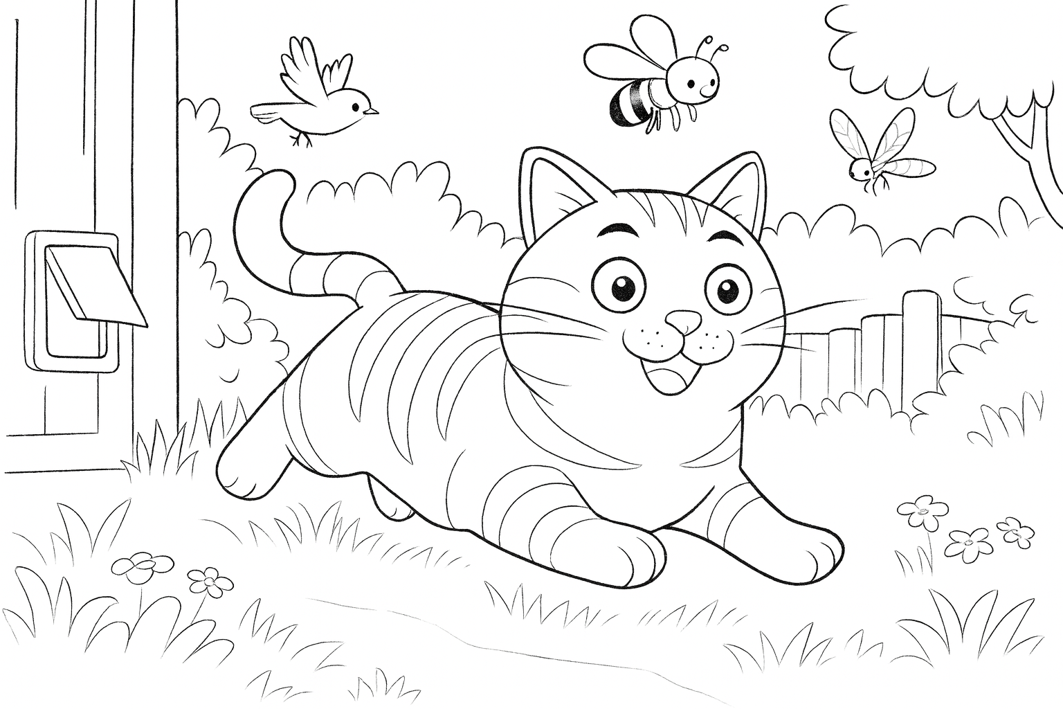 Galaxy spends time in the garden