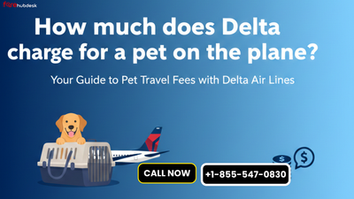 How much does Delta charge for a pet on the plane?