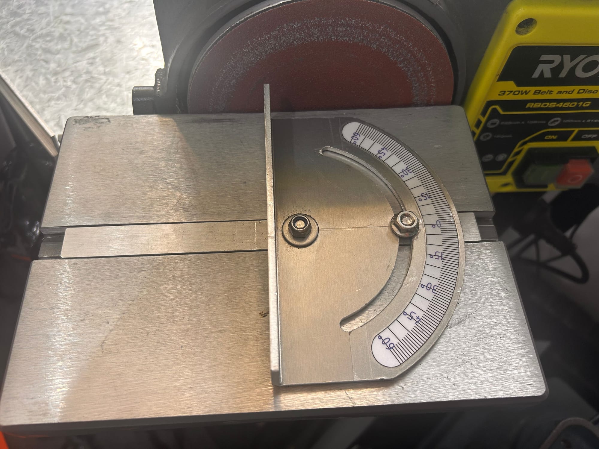 Bench Sander Adjustable Bevel Guide