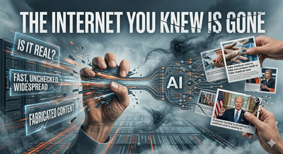 The Internet You Knew Is Gone — AI Is Rewriting Reality Faster Than You Can Verify It
