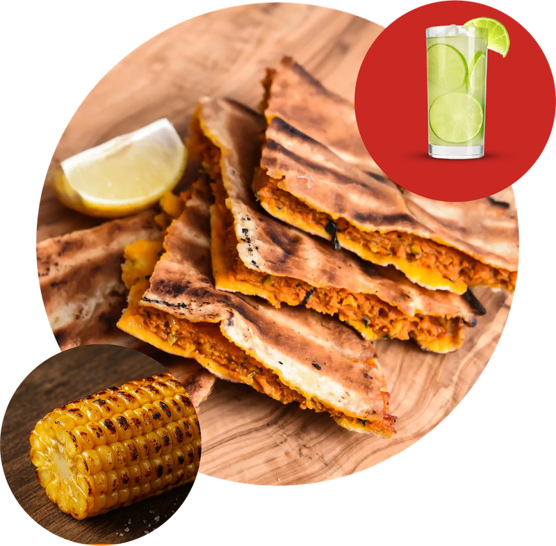 Chicken Arays + Corn + Lemonade