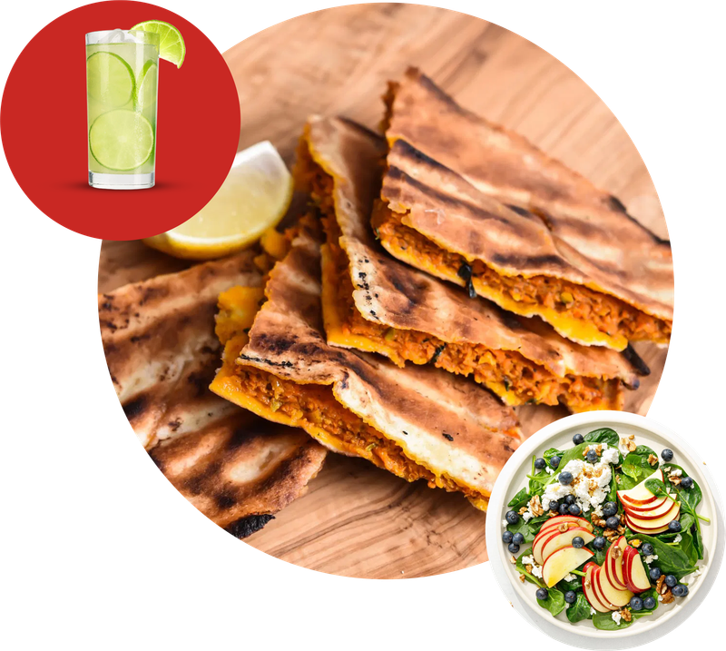 Chicken Arays + Salad + Lemonade