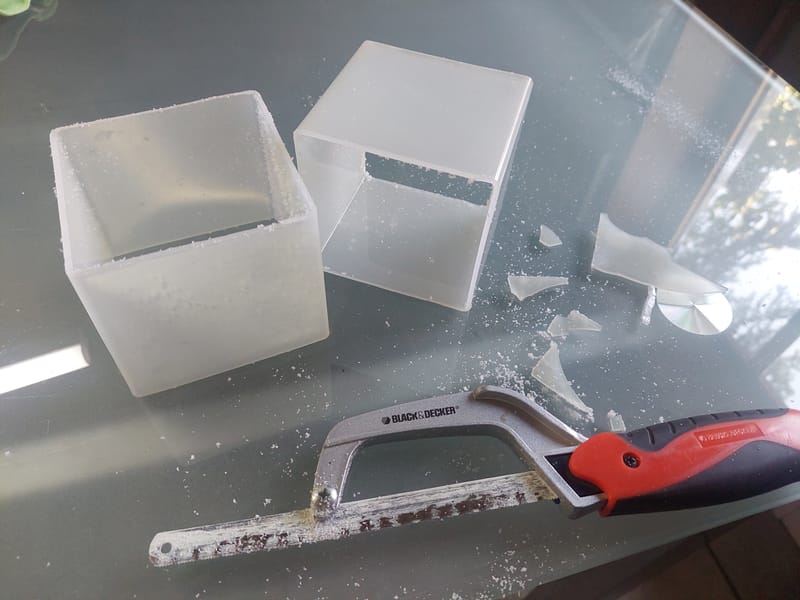 kerti lámpabúra javítás és átalakítás