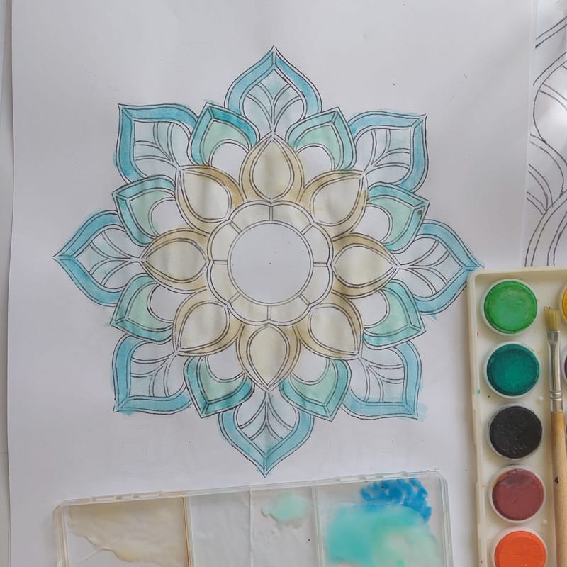 Mandala ablakdísz