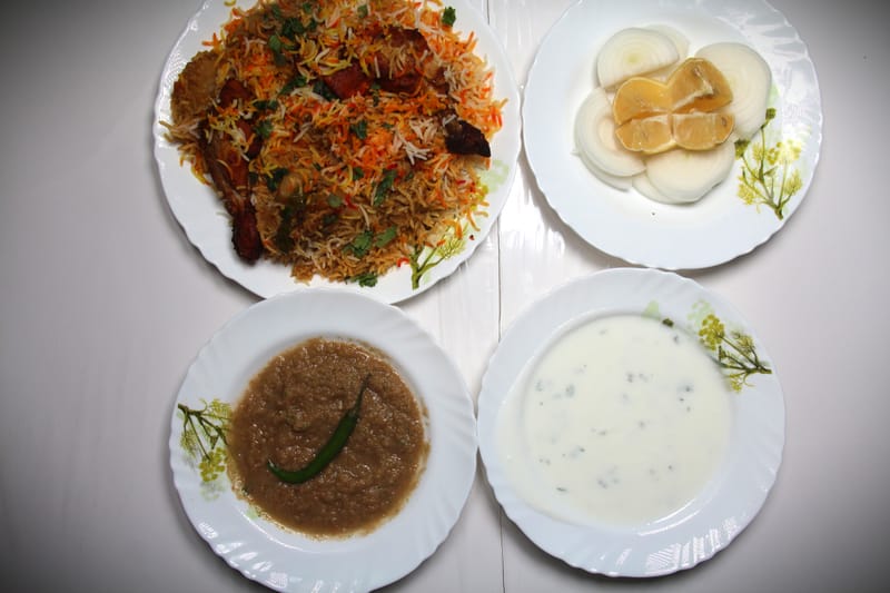 برياني خضره ودجاج