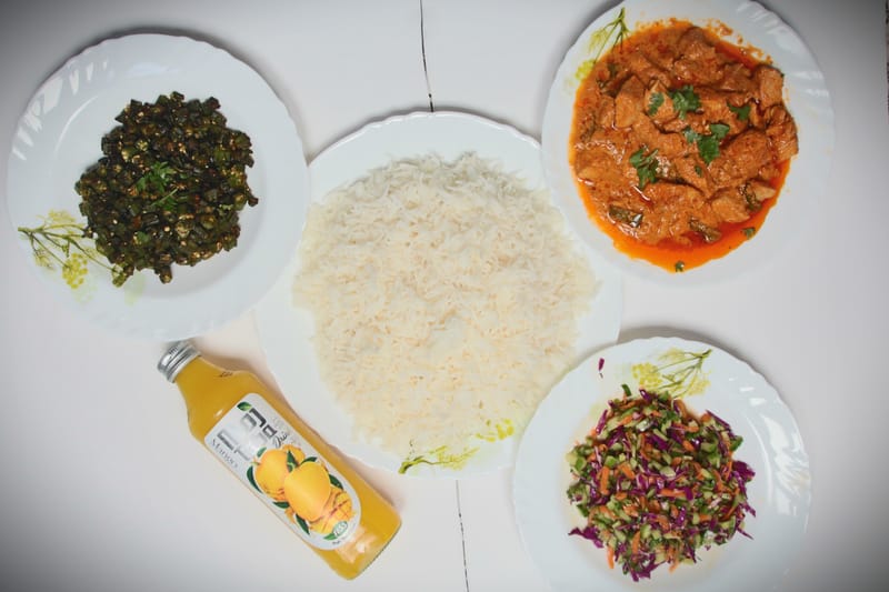 دجاج بالكريمه مع باميه