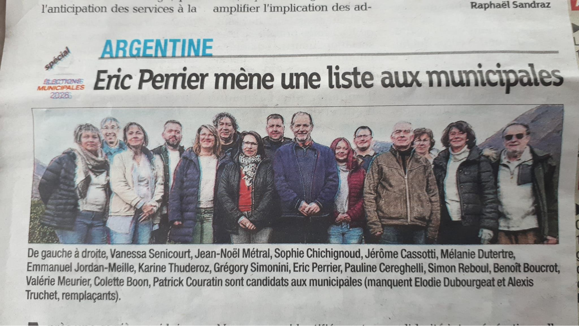Article La Maurienne du 12 février 2026
